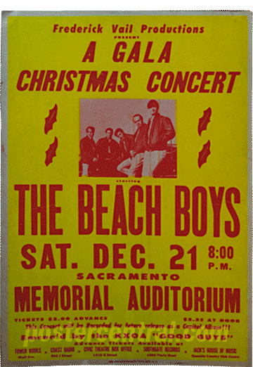 Beach Boys Christmas  concert Poster